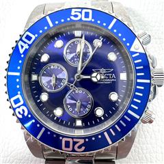Invicta Men's 1769 Pro Diver Blue Dial Chronograph Watch 43mm!